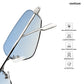 Aqua - Dolphin Half Rim Tapered Square Sunglasses - RB2999