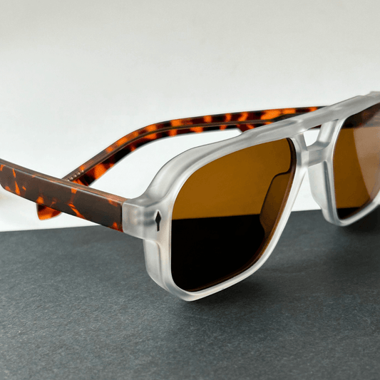 Cheetah Glare Rectangle Sunglasses - RawBare