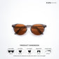 Surat Shadow - Taupe Shadow Round Sunglasses - RB2788