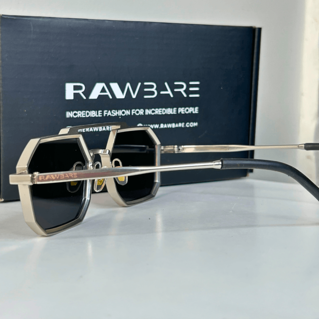 Silver Metal Aviator Sunglasses - RawBare