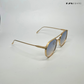 Round Luxe - Blue Gold Round Sunglasses - RB2499