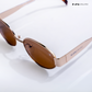 Lunar - Brown Gold Oval Sunglasses - RB2429