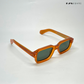 Angular Aura - Maple Polarized Rectangle Sunglasses- RB2450