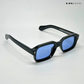 Angular Aura - Midnight Polarized Rectangle Sunglasses - RB2448