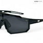 Turbo Tint - All Black Polarized Wrap Around Sunglasses - RB2442