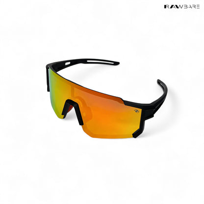 Turbo Tint - Orange Black Polarized Wrap Around Sunglasses - RB2425