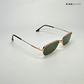 Retro Rim - Green Gold Rectangle Sunglasses - RB2505