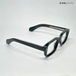 Angular Aura - Black Blue Cut Rectangle Sunglasses - RB2451