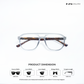 Lumin - Brown Forest Square Bluecut Eyewear - RB2735