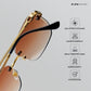 Valencia - Golden Hour Rimless Rectangle Sunglasses - RB2757