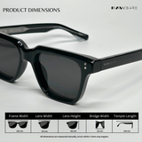 Waypoint - All Black Wayfarer Sunglasses - RB2518