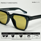 Waypoint - Black Yellow Wayfarer Sunglasses - RB2519