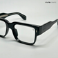 Timeless - Black Blue Cut Rectangle Sunglasses- RB2446