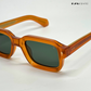 Angular Aura - Maple Polarized Rectangle Sunglasses- RB2450