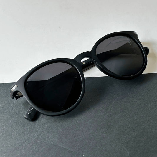 Black Halo Round Polarized Sunglasses - RawBare