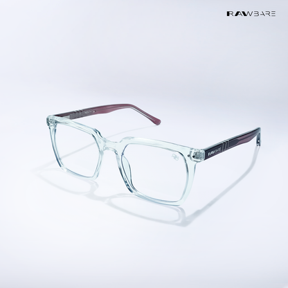 Orya - Transparent Brown Square Bluecut Eyewear - RB2739