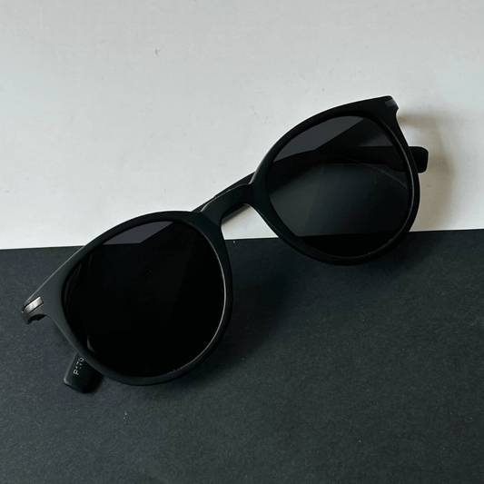 Black Halo Round Polarized Sunglasses - RawBare