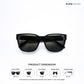 Tawang Edge - Blackline Square Cateye Sunglasses - RB2779
