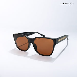 Tawang Edge - Mocha Black Square Cateye Sunglasses - RB2780