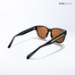 Tawang Edge - Mocha Black Square Cateye Sunglasses - RB2780