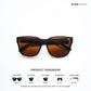 Tawang Edge - Mocha Black Square Cateye Sunglasses - RB2780