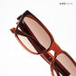 Tawang Edge - Burnt Amber Square Cateye Sunglasses - RB2781