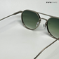 Round Luxe - Green Silver Round Sunglasses - RB2501