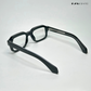 Angular Aura - Black Blue Cut Rectangle Sunglasses - RB2451