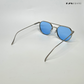 Round Luxe - Blue Silver Round Sunglasses - RB2503