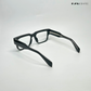 Timeless - Black Blue Cut Rectangle Sunglasses- RB2446