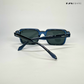 Rogue Shades - Deep Blue Rectangle Sunglasses - RB2674