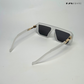 Oversized Retro - Clear Grey Square Sunglasses - RB2315