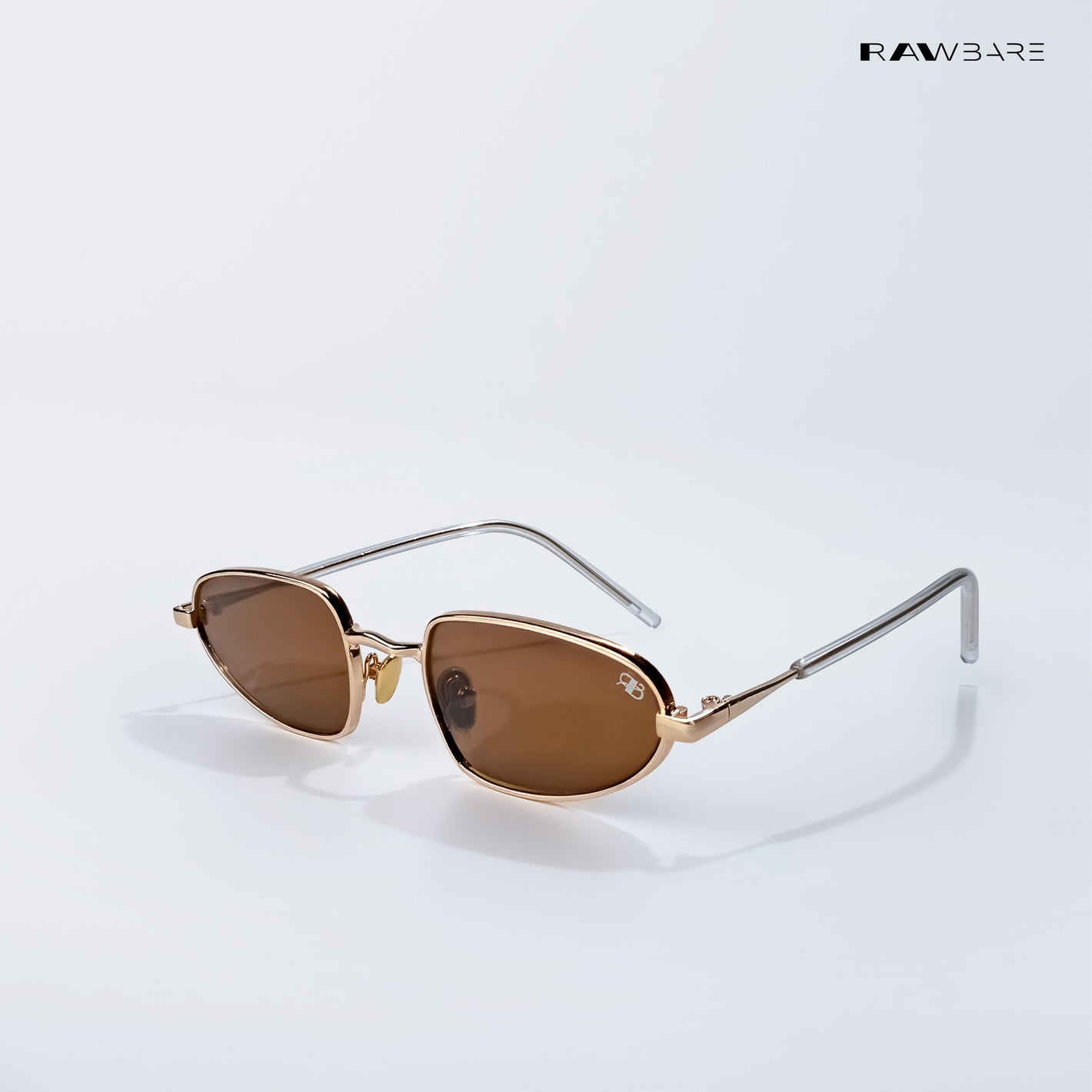 Siliguri Skyline - Hillcrest Amber Slim Edge Rectangle Sunglasses - RB2758