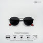 Chennai Chrome - Dark Transit Polarized Round Sunglasses - RB2756