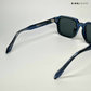 Rogue Shades - Deep Blue Rectangle Sunglasses - RB2674