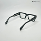 Timeless - Black Blue Cut Rectangle Sunglasses- RB2446