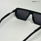 Oversized Retro - All Black Square Sunglasses - RB2311
