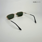 Retro Rim - Green Gold Rectangle Sunglasses - RB2505