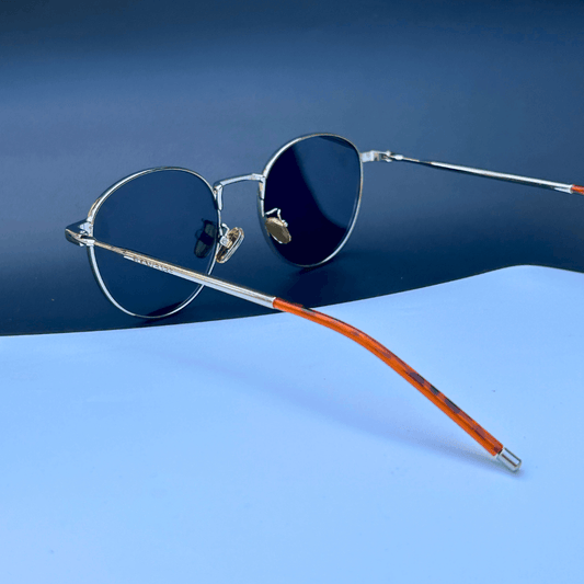 Classic Metal Sunglasses- Silver Black - RawBare