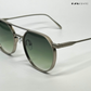 Round Luxe - Green Silver Round Sunglasses - RB2501