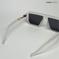 Oversized Retro - Clear Grey Square Sunglasses - RB2315