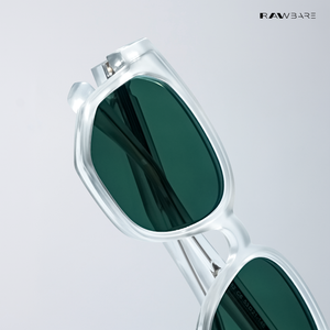 Lucen - Clear Greenline Square Sunglasses - RB2734