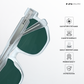 Lucen - Clear Greenline Square Sunglasses - RB2734