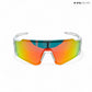 Turbo Tint - White Orange Polarized Wrap Around Sunglasses - RB2441