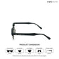 Lucknow Lush - Shadow Silver Polarized Clubmaster Half Rim Sunglasses - RB2658
