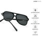 Patiala Drop - Phantom Flex Geometric Aviator Sunglasses - RB2541