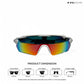 Swift - White Orange Polarized Wrap Around Sunglasses - RB2513