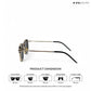 Metal Glint - Black Gold Square Sunglasses - RB2433