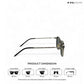 Metal Glint - Silver Black Square Sunglasses - RB2436