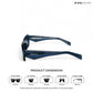 Morjim Muse - Blue Rush Rectangle Sunglasses - RB2671